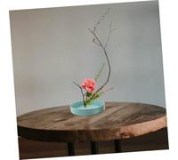 Gogogmee Japanese Style Zen Flower Pot Small Green Decorative Planter for Indoor Outdoor Hydroponic Plants Artistic Flower Arrangement Dish for Living Balcony Office