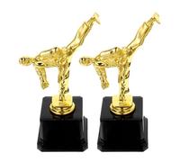 Gogogmee Karate Martial Arts Trophy 2Pcs Sturdy Plastic Award for Taekwondo Competition Ceremony Recognition of Junior Champions
