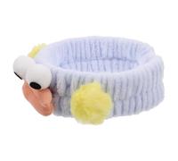 Gogogmee Kawaii Plush Big Eyed Headband Soft Plush Sausage Mouth Design Makeup Hair Band for Women Facial Skincare Face Washing Spa Accessories