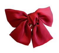 Gogogmee Large Bowknot Hair Clip Set of 2 Extra Large Red Hair Accessories for Women for Parties and Events