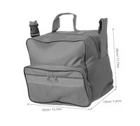 Gogogmee Large Capacity Wheelchair Storage Bag with Oxford Lightweight Portable Back Hanging Organizer for Manual and Electric Chairs Convenient Travel Tote with Multiple Pockets for