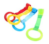 Gogogmee Learning Standing Pull Ring Walking Assistant Stand Rings for Baby Safe Plastic Hanging Crib Exercise Tools for Nursery