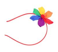Gogogmee Lgbt Rainbow Flower Headband Colorful Floral Hair Hoop Lightweight Comfortable Hair Accessories for Pride Month Unique Design for Lgbtq Events Durable Stylish