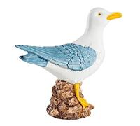 Gogogmee Lifelike Seagull Resin Craft Ornament Minimalist Bird Adornment for Home Office Decor Durable Simulation Bird Statue for Modern Nautical Themed Spaces Random Color
