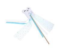 Gogogmee Lightweight Blue Tooth Fairy Wand with Ribbon for Portable Angel Stick for Cosplay and Party Dress-up Vibrant Color Prop for Performances and Celebrations