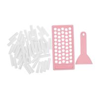 Gogogmee Lip Balm Making Kit with Filling Tray and Spatula Clear Makeup Containers Empty Lipstick Tubes with Caps for Precise Filling and Bulk Production Efficiency