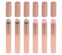 Gogogmee Lip Lipstick Brush Brush 6pcs Silicone and Flexible Soft with Cap Mini Lip Applicator for Precise Makeup Application Portable and Reusable for Travel and Daily Use
