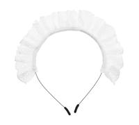 Gogogmee Lolita Lace Maid Headband Vintage Hair Hoop Cosplay Party Accessories for Women Classic Ruffled Hairband with Unique Charming Design Versatile Fashion Decoration for Special Events