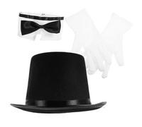 Gogogmee Magician Costume with Hat and White Gloves Lightweight Cosplay Outfit for Boys for Parties Stage Performances and Birthday Dress Up