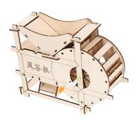 Gogogmee Manual Threshing Machine Model DIY Kit Portable Hand Crank Agricultural Tool Educational Science Experiment for S Farming Invention Craft
