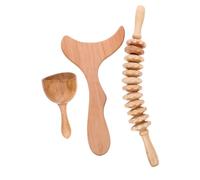 Gogogmee Massage Board Set for Full Body Therapy Smooth Multipurpose Sculpting Tools for Muscle Relaxation and Acupoint Massage Portable Home Massager with Scraping Kit Fish Fork Torch