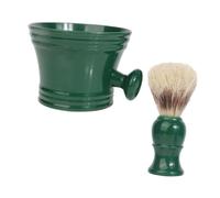 Gogogmee Men's Grooming Kit with Shaving Soap Brush and Foam Bowl for Smooth Lather Beard Cleaning Tool for Home and Travel Portable Facial Care for Tidy Beard Maintenance