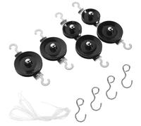 Gogogmee Metal Double and Single Pulley Physics Experiment Tool with Storage Box for Middle School Mechanics Teaching Equipment and Portable Pulley System for Force and Motion