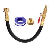 Gogogmee Metal Sprinkler Blowout Adapter Quick Connect Hose Blow Out Fitting for Rv Air Compressor Winterizing System High-Strength Air Hose Connector for Garden and Camper Use