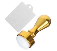 Gogogmee Metallic Silicone Nail Stamper Manicure Seal Tool Practical Household Nail Art Stamper Gold Color for Professional and Home Use