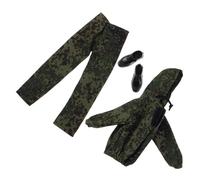 Gogogmee Military Style Boy Doll Army Uniform Set with Camouflage Hoodie Pants Shoes Doll Camo Outfit for Soldier Role Play and Adventure Pretend Play