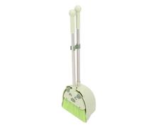 Gogogmee Mini Broom and Dustpan Set for Safe Pet and Cleaning Complete Housekeeping Helper to Promote Bonding and Develop Household Skills Green Small Dustpan