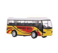 Gogogmee Mini Pull Back Friction Powered Bus Unique Alloy Model Vehicle for Realistic Design Easy to Clean for Party Favors and Goodie Bags for Boys