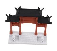 Gogogmee Miniature Chinese Ancient Building Gate Model for Bonsai and Aquarium Decoration DIY Micro Landscaping Rockery Ornament Versatile Cultural Home Accent Unique Gift for for for for for for for