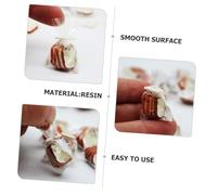 Gogogmee Miniature Doll Food Mini Toast Jam Model for Dollhouse Decoration Realistic Simulation Food Props for DIY Micro Landscape Compact and for Home and Scene Layout