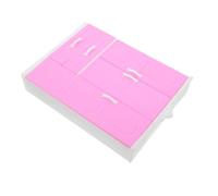 Gogogmee Miniature Dollhouse Wardrobe Cabinet Compact Lightweight Bedroom Furniture with Multiple Compartments for Organizing Doll Clothes and Accessories Portable Pretend Play