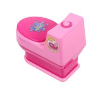 Gogogmee Miniature Electric Commode Bright Color Realistic Design Pretend Play Dollhouse Accessory for Over Years Birthday