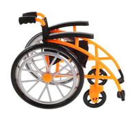 Gogogmee Miniature Foldable Doll Wheelchair and Crutches for Pretend Play Realistic Model with Lifelike Details Accessory for Dollhouses and Action Figures Educational