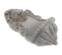 Gogogmee Miniature Lion Head Wall Decor for Dollhouse, Outdoor Garden Resin Sculpture, Sand Table Accessory Micro Scene Ornament