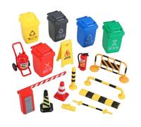 Gogogmee Miniature Traffic Sign Roadblock Barricades for Interactive Traffic Safety Learning Sand Table DIY Classroom Teaching and Play Develops Creativity and Awareness