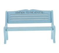 Gogogmee Miniature Wooden Bench Model Doll House Furniture Decor High Simulation Doll Accessories for Bedroom Courtyard Living Scenes Suitable for Dollhouse Decoration and