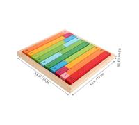 Gogogmee Montessori Math Rods for Colorful Wooden Counting Learning Rods Educational Decimal Teaching Tools for Preschool Early Education Enhances Logical Thinking and Problem Solving