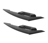 Gogogmee Motorcycle Aerodynamic Winglets Scratch-resistant Plastic Side Spoiler Stylish Motorbike Decor for Front Body Protection Easy DIY Installation Black