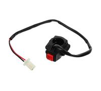 Gogogmee Motorcycle Handlebar Remote Starter Button Red Push Ignition Switch for Off Start Stop Control with Secure Connection and Stable Performance