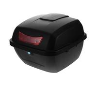 Gogogmee Motorcycle Rear Storage Box Large Capacity Top Box with Lid for Motorbike and Scooter, Abs and Metal Construction, Multifunctional Trunk Organizer for Protection of Belongings