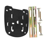Gogogmee Motorcycle Trunk Case Mounting Plate Kit Sturdy PP and Iron Rear Luggage Rack Fixing Hardware with Screws for Secure and Stable Motorcycle Rear Box Installation