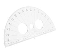 Gogogmee Multi-Function Plastic Half Circle Protractor Tool Degrees Angle Measuring Ruler for Students Teachers Geometry Drawing and Math Lessons