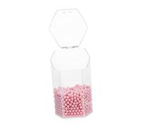 Gogogmee Multi-Functional Makeup Brush Holder with Dust Cover Decorative Cosmetic Storage Case for Organized Makeup Includes Pearl Beads for Stability Lovers