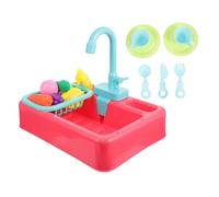 Gogogmee Multifunctional Parrot Bathtub Bowl with Automated Water Circulation and Pet Bird Bath Tub for Parakeet and Medium Birds Red Bath Basin