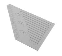 Gogogmee Multifunctional Plastic Measuring Ruler Tool for Building Blocks Precise Scale Aid for Accurate Block Assembly Versatile Board Gauge for Creative Construction