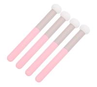 Gogogmee Mushroom Head Concealer Brush Set with Soft Sponge and Aluminium Handle 4pcs Gift for Valentine's Day Easy to Grip Makeup Sponges for Face, for Foundations and Concealers