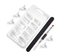 Gogogmee Nail Art Extension Kit Practice Hand Gel Nail Extension Care Tool Professional Manicure Art Molds