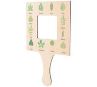 Gogogmee Nature Guide Finder Large Pine Wood Cloud Viewer Outdoor Exploration Tool for Realistic Printed Patterns Educational Nature Identification Frame