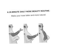 Gogogmee Nose Bridge Straightener Clip White Nose Corrector for Lifting and Hump Straightening Comfortable Non-obstructive Beauty Tool