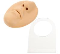 Gogogmee Nose Ring Display Props Faux Nose Hoop Jewelry Silicone Face Model Training Piercing Practice