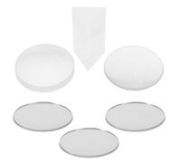 Gogogmee Optical Lens Kit 6pcs Set Convex and Concave Glass Lenses Physics Optics Experiment Supplies for Science Education and Physics Teaching in Laboratory