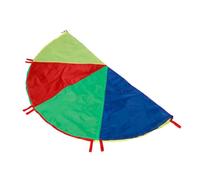 Gogogmee Outdoor Cooperative Game Rainbow Parachute with Handles for Sensory Training for Group Play and Motor Skill Development for Family Activities and Playground Fun