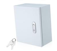 Gogogmee Outdoor Electrical Box Thickened Enclosure Weatherproof Project Control Cabinet for Home Power Distribution with Long Lock and Wall-mounted Design