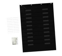Gogogmee Over the Door Classroom File Organizer Xin Wall Mounted Storage Pocket for Mail Magazines Documents Black Multipurpose Folder Holder for Office and School