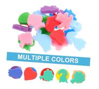 Gogogmee Painting Stamper with Handles DIY Sponge Painting Tools for Non-toxic Art Craft Supplies for Watercolor Gouache Creative Drawing and Craft Projects