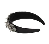 Gogogmee Palace Style Headband for Woman Baroque Design Featuring Diamond Decor and Flowers for Home Use As Charming Hair Tying Accessory